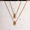 Water Drop Pendant Necklace Doble