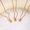 Water Drop Pendant Necklace Triple